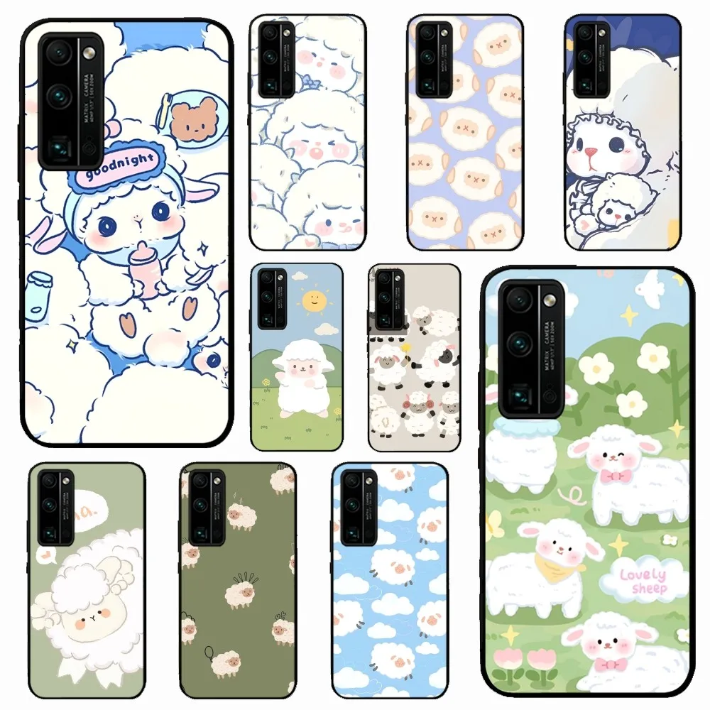 Cute Cartoon Little L-Lamb Phone Case For Huawei Honor 10 Lite 9 20 7A 9X 30 50 60 70 Pro Plus Soft Silicone Cover