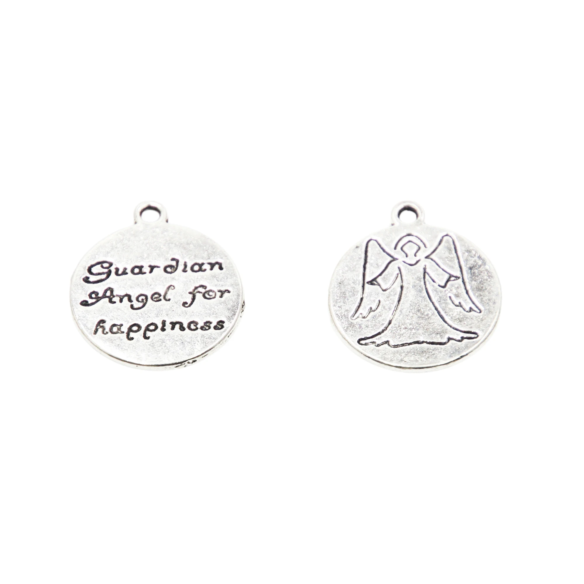 15pcs Guardian Angel Charms Antique Tibetan Silver Tone Zinc Alloy 20*18mm