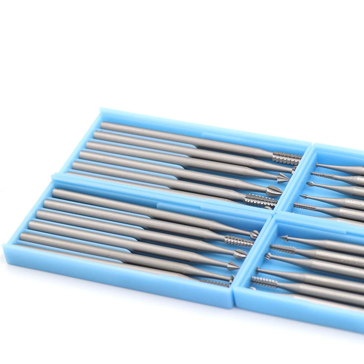 

6 Pcs Tungsten Carbide 2 35mm Shank Rotary Drill Bit Engraving Bits Burr Wood Aluminum Plastic Jewelry Craft Polishing