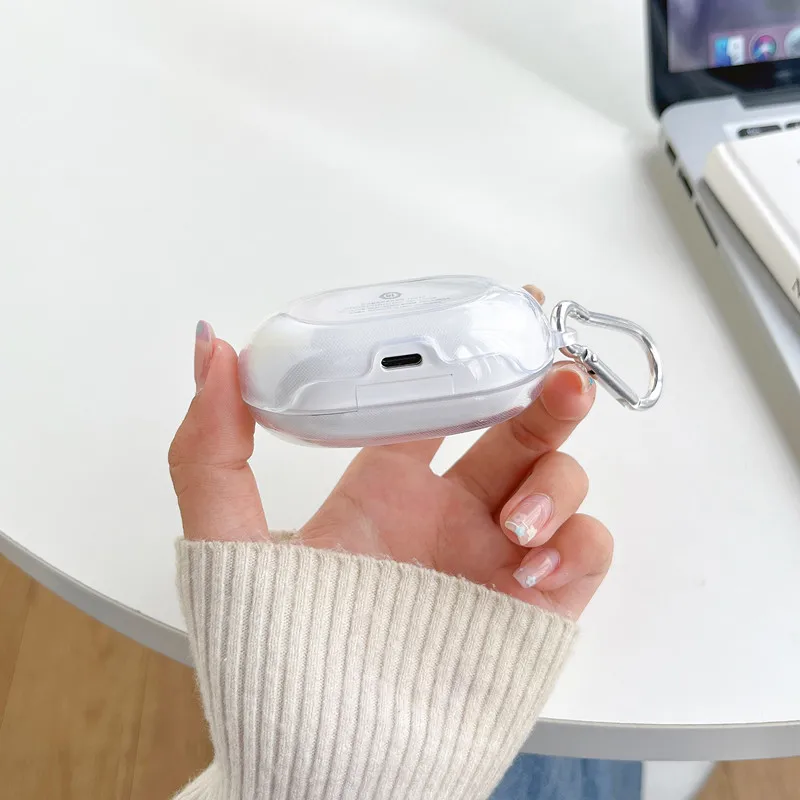 สำหรับ OPPO Enco W11การ์ตูนโปร่งใสป้องกันเนื้อนิ่ม TPU สำหรับ Oppo Enco Buds หูฟังไร้สายบลูทูธกรณี