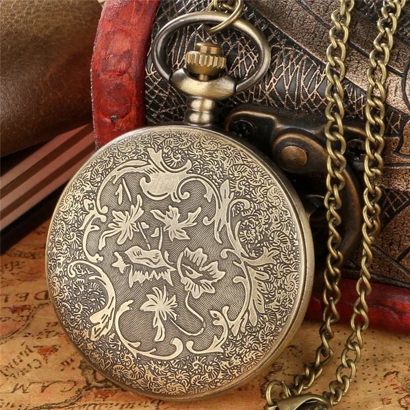Vintage The Greatest Bro Analog Quartz Pocket Watch for Men Necklace Pendant Chain Arabic Number Clock Gift to Brother