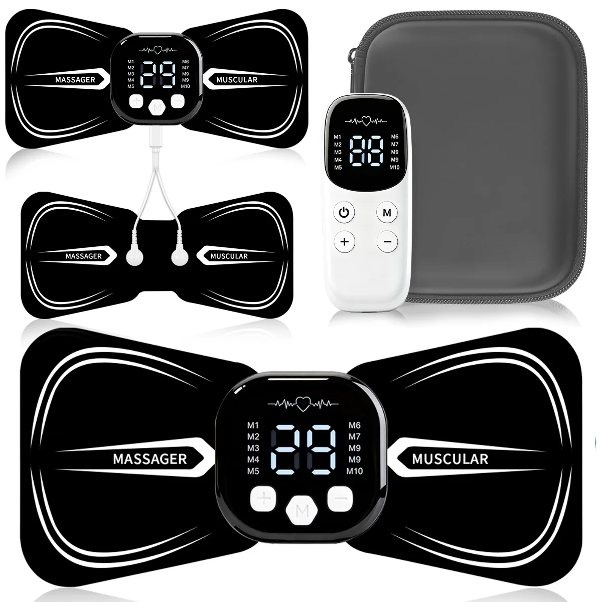 

Neck Massager Body Massage EMS Electric Cervical Massage Patch Low Frequency Pulse Muscle Stimulator Pads Pain Relief Relaxation