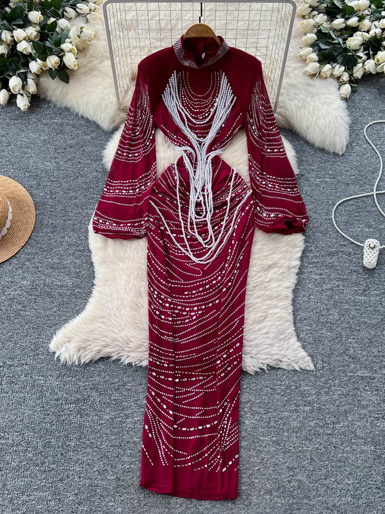 

Женская длинная юбка трапециевидной формы Ele с высокой талией Dr Faion, длинная утягивающая юбка с бриллиантами Ci Commute, лето 2025 г.