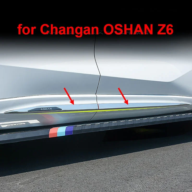 4pcs for Changan OSHAN Z6 2022 2023 Body Door Trim Strip Z6IDD Hemline Decoration