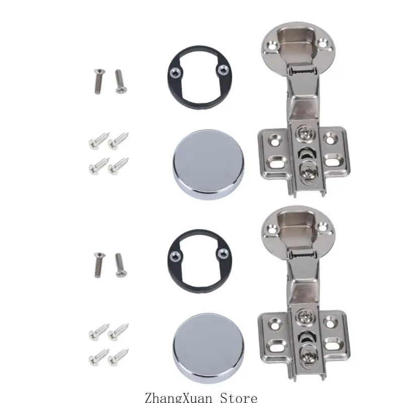 Badezimmer-Glastürscharnier mit hydraulischer Dämpfung und 35 mm Topf 3XUF – Detail 3
