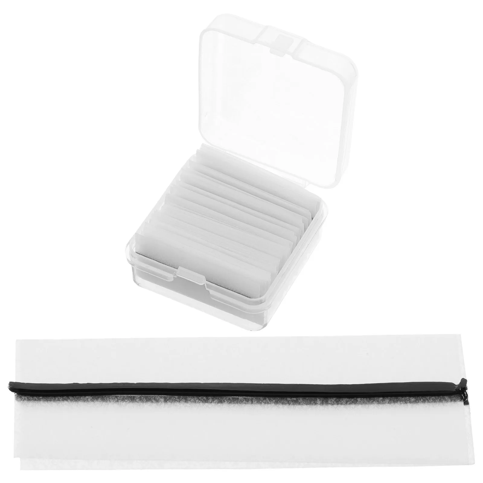 

40Pcs Waterproof False Eyelash Strips Self Adhesive Black Eyeliner Soft Comfortable Natural Lash Tape Long Wear