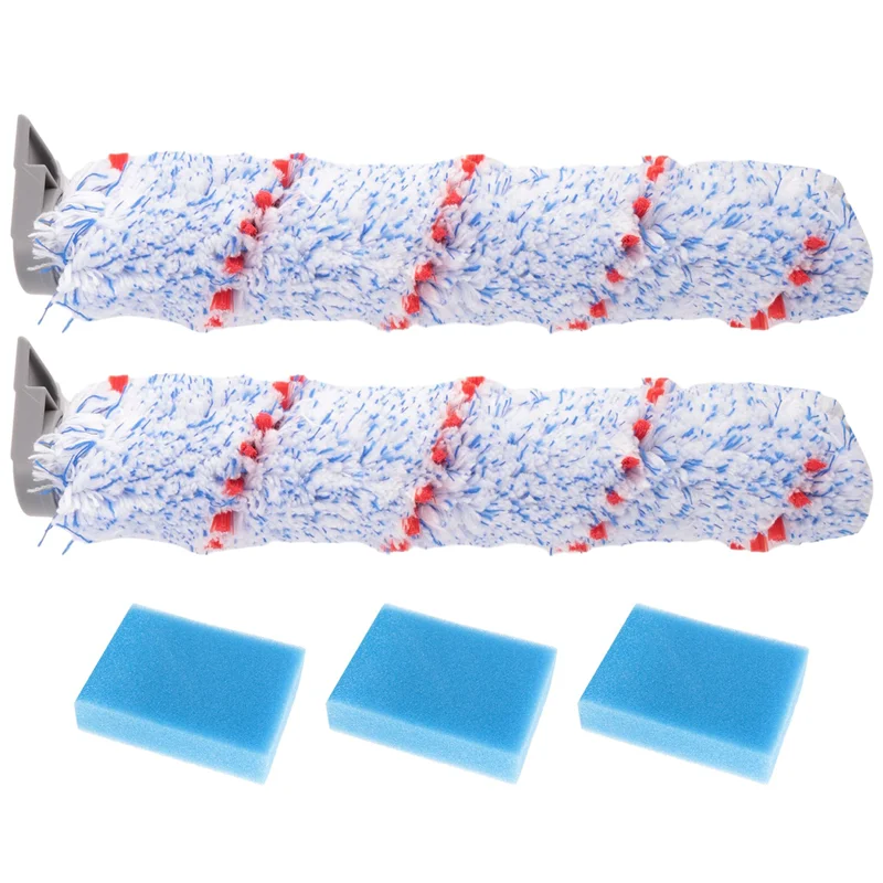 M04K แปรงกรองลูกกลิ้งและ Pre-Filter เปลี่ยนโฟมสําหรับ Tineco Iffloor HF10E-01 ไร้สายเปียกแห้งเครื่องดูดฝุ่น