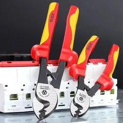 LAOA insulated cable scissors cable cutter 1000v electrician professional pliers impact stripping tool VDE pliers