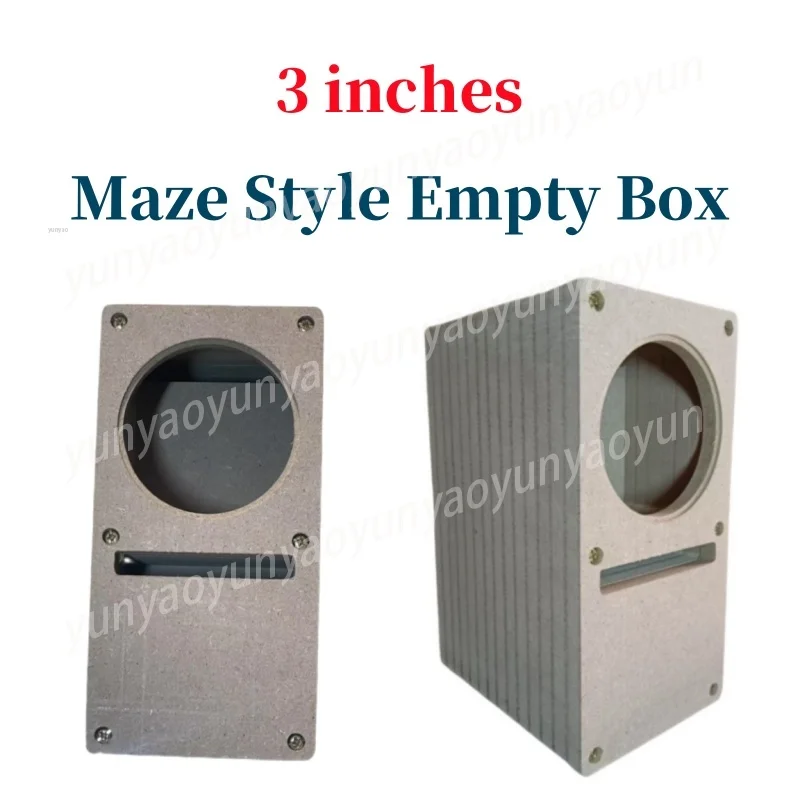 3-inch Maze Speaker Empty Box 72/77mm, Density Board Housing,DIY Passive Audio Box,Desktop Speaker,Wooden Drawer,Mini Sound Box