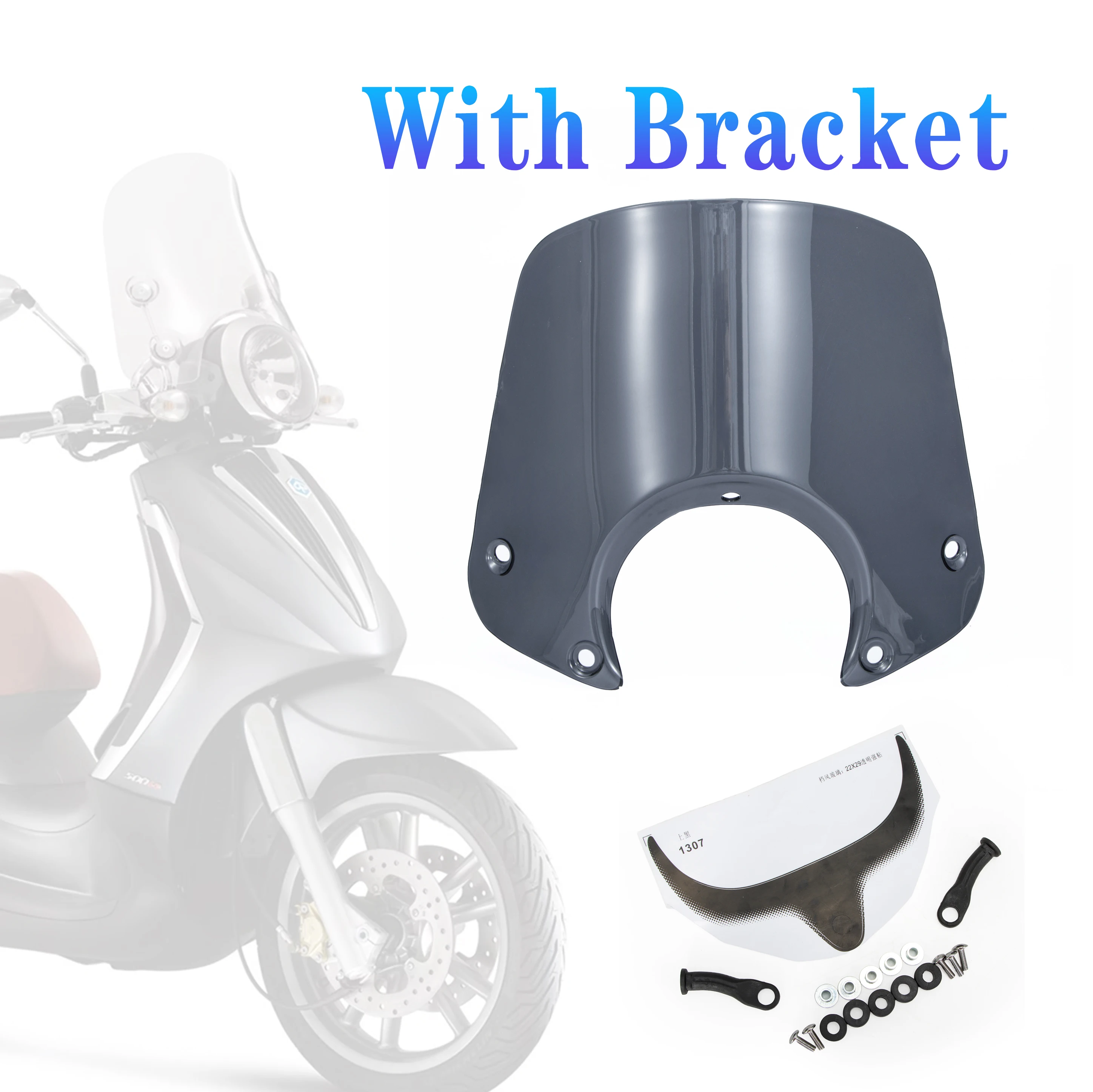 Fit for BV 500 Beverly 500 400 125 Beverly 250 300 Tourer 250 300 Motorcycle Windshield Windscreen Screen