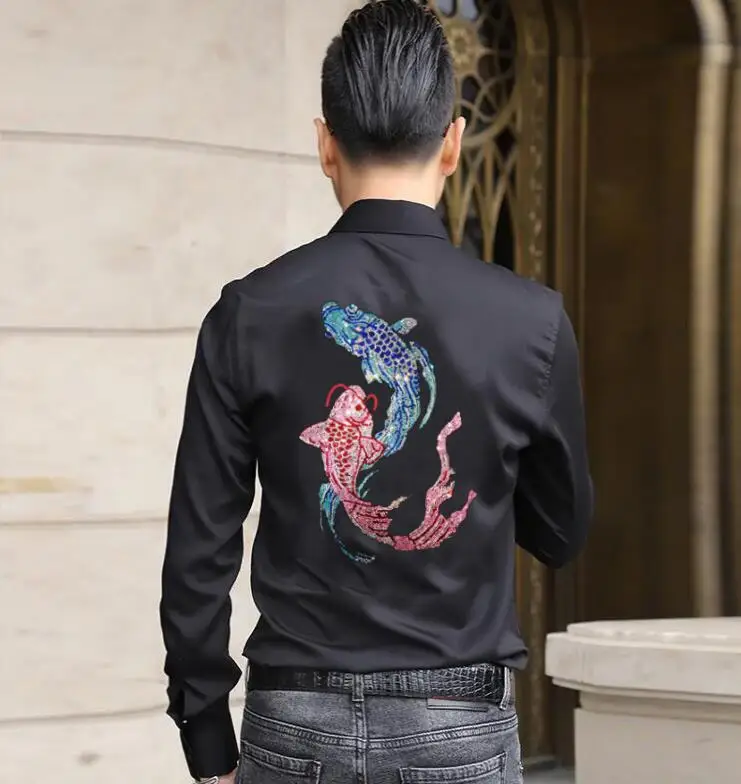 

2023 Men Clothing Blouses Spring And Autumn Full Cotton Stretch Spandex Daily Shirts designer top