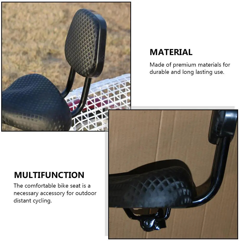 

Tricycle Saddle Bike Seat Cycling Road with Backrest Pad Accessory Thick Breathable Mountain Cushion Bikes