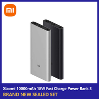 Xiaomi PowerBank 3 10000mAh 18W PLM12ZM Dual Way Fast Charging Original Mi Powerbank Mobile External Battery for iPhone 15