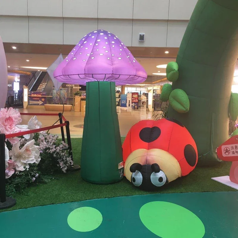 Inflatable Mushroom Model Decorative  inflatables mushroom model with LED light for Music Festival decoration