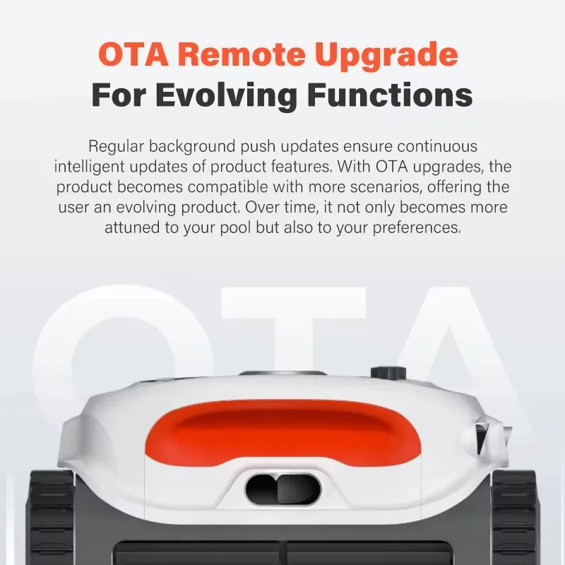 منظف حمام السباحة الآلي اللاسلكي مع التحكم في تطبيق WiFi - روبوت مكنسة كهربائية لاسلكي أوتوماتيكي لتنظيف أرضية حمام السباحة والجدران #5