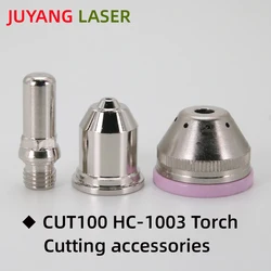 HC-1003 Plasma Cutting Consumables Fit For CUT-100 132110  LGK-100 cutting Nozzle Copper Protective Cap 133210 Electrode 131010