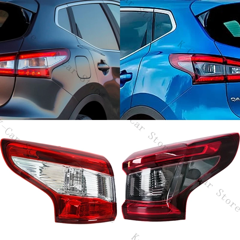 

For Nissan Qashqai 2016 2017 2018 2019-2021Outside Taillight Rear Bumper Stop Brake Turn Signal Warning TailLamp Car Accessories