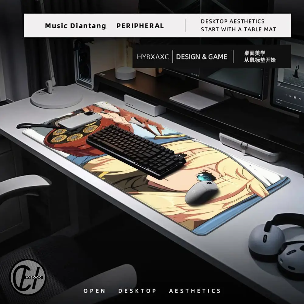 Game Guilty Gear Bridget Mousepad Gaming Mouse Pad Gamer Pc Accessories Deskmat Keyboard Mat Desk Protector Mause Pads HYBXAXC