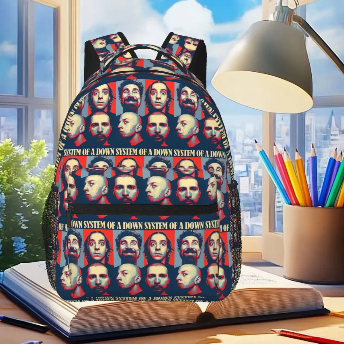 System Of A Down Toxicity Album Graphic Backpack Student Boys Girls BookBag Kids School Bag Computer Shoulder Bags for Men Women
