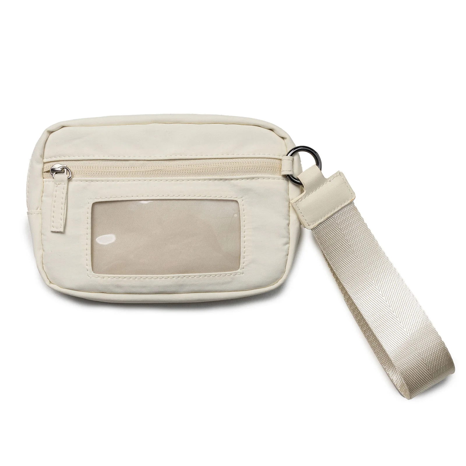 

Lightweight nylon women's wristband purse with 3 zipper accommodates multi-function waterproof travel card bag handhold bag