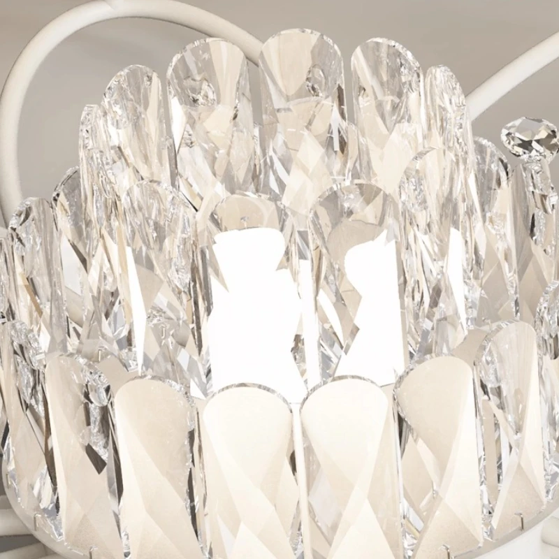 الحديثة كريم نمط متعدد رؤساء زهرة برعم أضواء السقف غرفة المعيشة اليقطين غرفة نوم مطعم مصابيح السقف تركيبات الكريستال #6