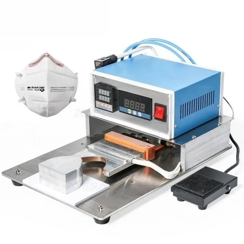 ZONESUN Pneumatic Semi Automatic Aluminum Strip Nose Bridge Beading Machine