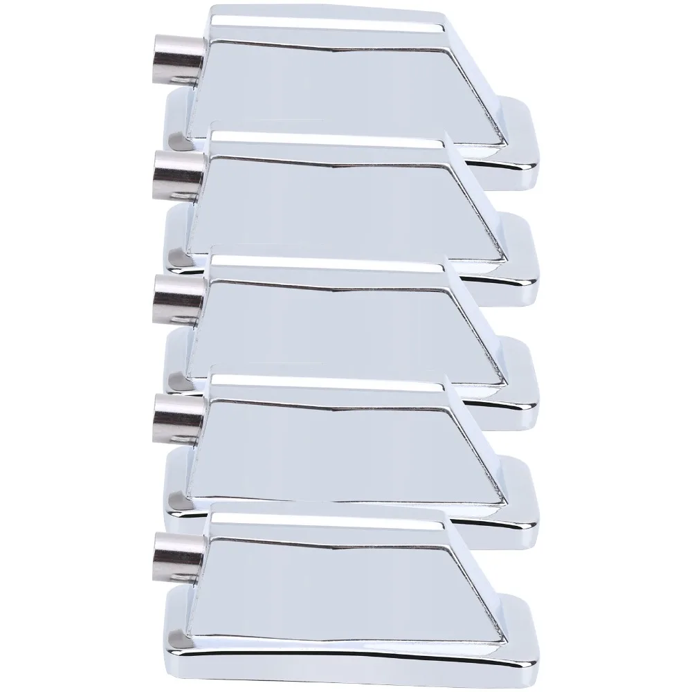 5pcs ​Rectangular ​Snare Drum Lug​ ​Chrome Plated Finish​ Metal ​Tom Drum Lugs​ ​Silver ​Single End ​Pearl Drum Lugs​