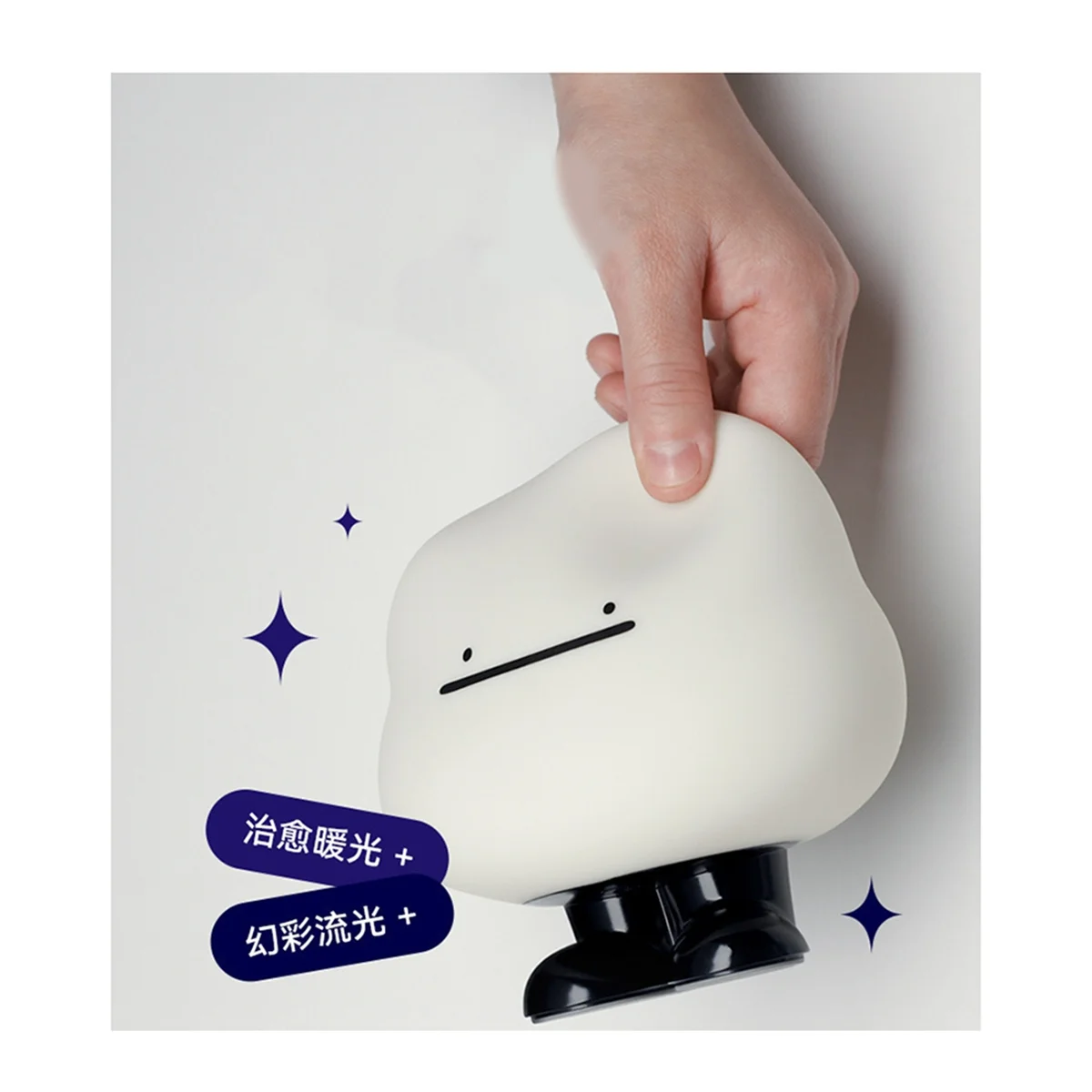 luce notturna dal vivo Claude Lampada da scrivania ricaricabile creativa Camera da letto dei cartoni animati Atmosfera romantica per bambini