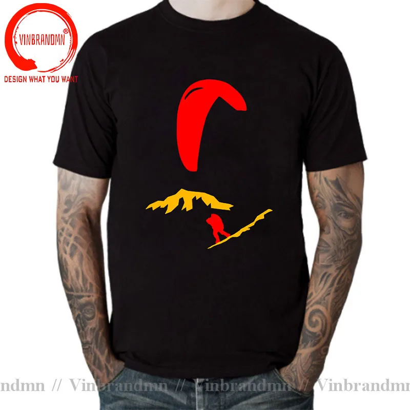 Sky Diving Mens Tee Shirt Sky Dive Diver Tops T Shirt Men Paragliding Fashion Male Tshirt Vintage Skydiving Oversized T-shirts