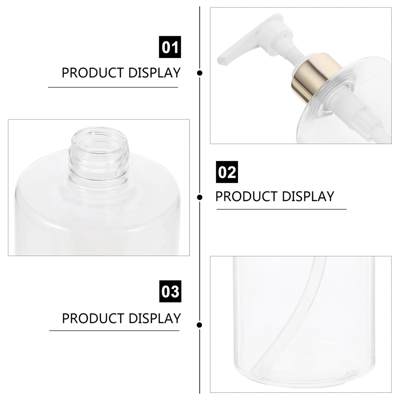 

Hand Bottle Bathroom Container Shampoo Lotion Dispenser Flat Shoulders
