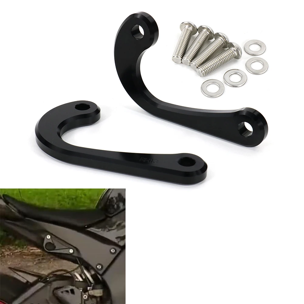 Motorcycle Rear Subframe Racing Hooks Tie Down Holder Fit For Kawasaki ZX10-R ZX10R ZX-10R 2008 2009 2010 CNC Billet Aluminum