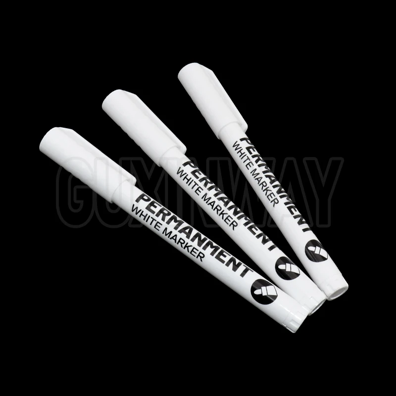Art Writing Waterproof White Paint Pen Fine Tip Oil-Based Marker Pen Acrylic Paint Marker Stationery Supplies