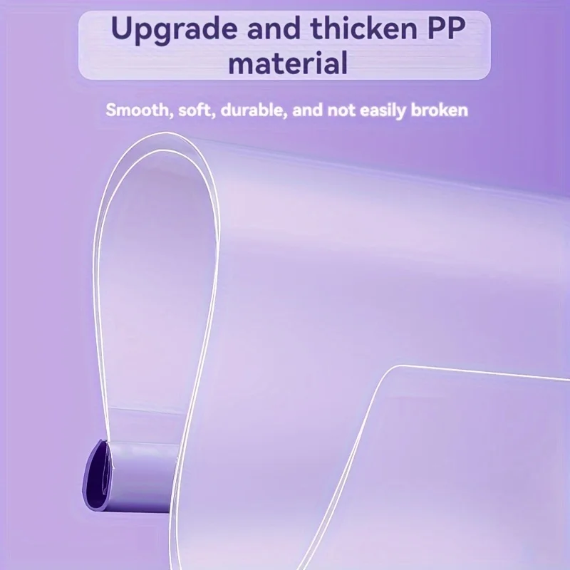 10 قطع من المجلدات بسحاب على شكل قطرة ماء متدرجة مقاس A4 - منظمات مستندات سميكة وشفافة للاستخدام المكتبي #2