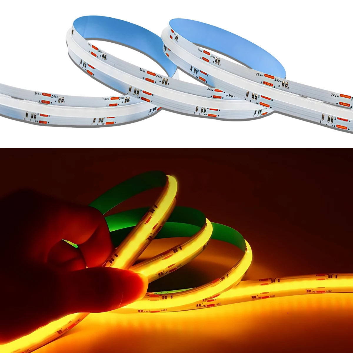 COB LED Strip - RGBCW High CRI (≥90) Lighting for Indoor, Commercial & Gaming Ambiance