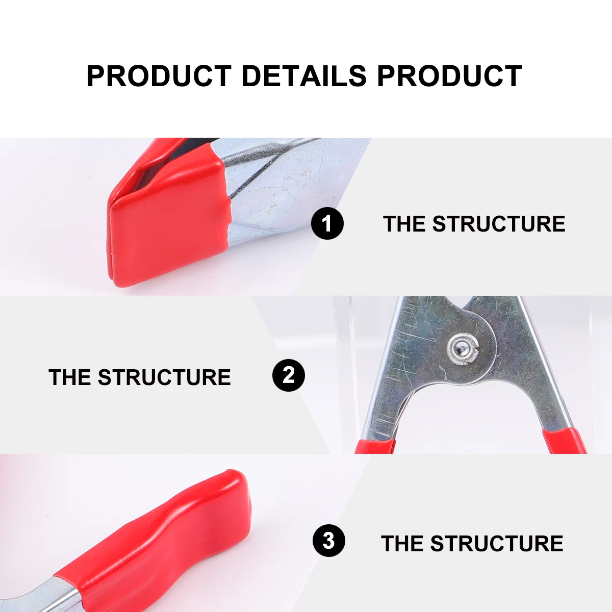 

20pcs Metal A clamp Silicone Cover Heavy Duty Spring Clamps Photo Studio Backdrop Canvas Muslin Background Photography