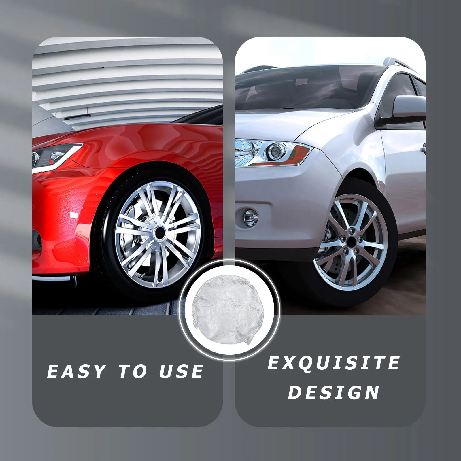 

4Pcs Rv Tire Protection Covers Heavy Duty Universal Covers for Trailer Truck Car Tires Sun Uv Weather Resistance