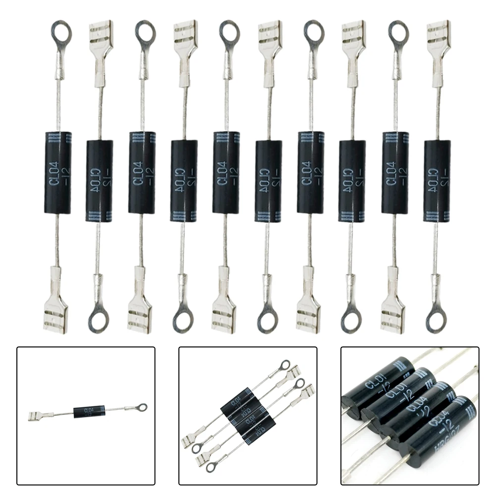 10pcs CL04-12 Microwave Diode Unidirectional CL04-12 Universals High Voltage Diode Better Microwave Performance Replacement