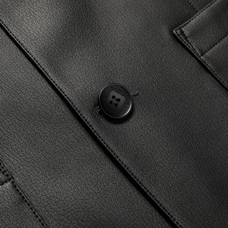2026 Frühling und Herbst Lederjacken, Lässige Lederanzüge, Herren-Lederjacken und Schaffell-Slim-Fit Hochwertige Jacken – Detail 17