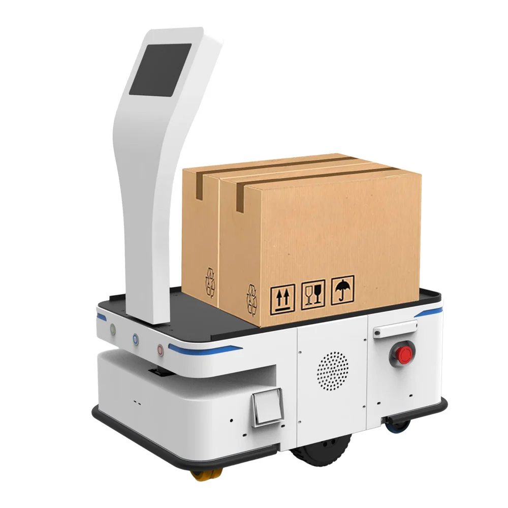 Digital Touch Screen AMR Laser Navigation Material Handling Equipment SLAM AGV for Sale Professional Logistic Robot System