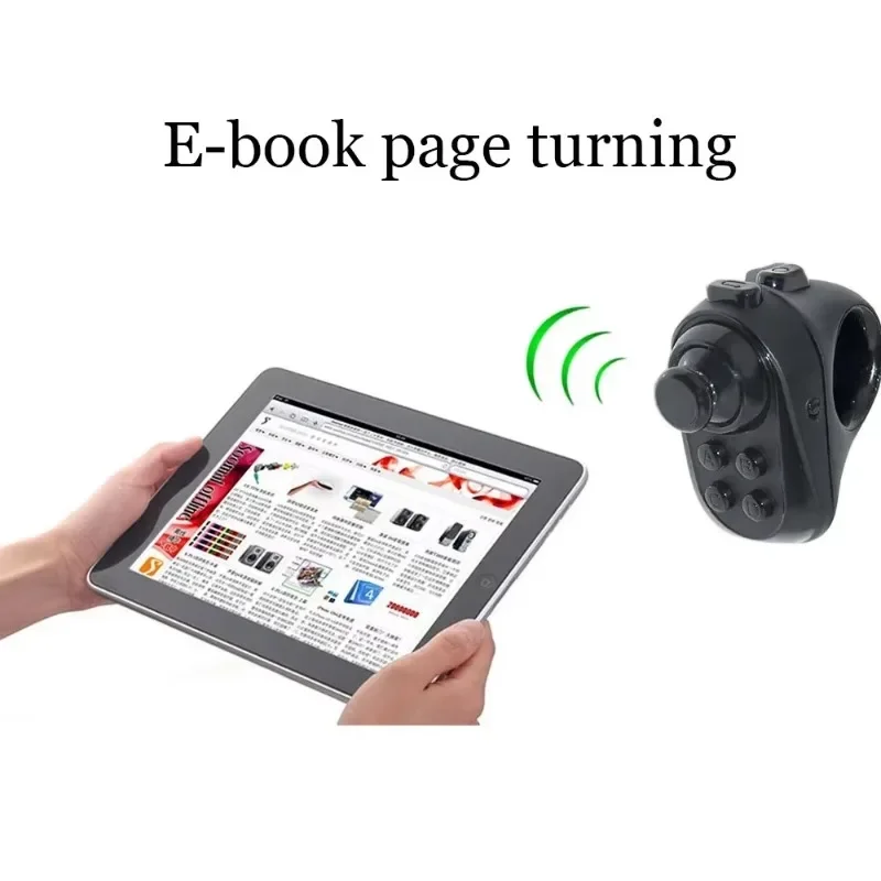 Função dedo mouse joystick adaptador sem fio mini anel de dedo kits mouse controle remoto jogo pausa página tablet pc móvel ios