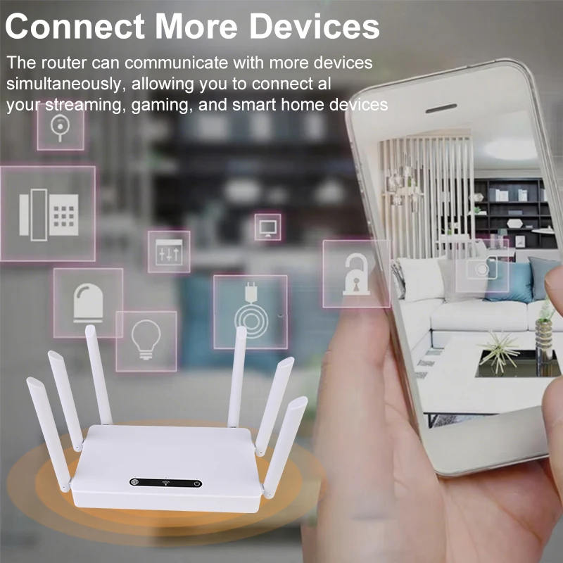 WIFI6 راوتر جيجابت 2.4G 802.11n اللاسلكية مكبر صوت أحادي الداعم جيجابت راوتر واي فاي مكبر للصوت لتغطية المنزل كله #2