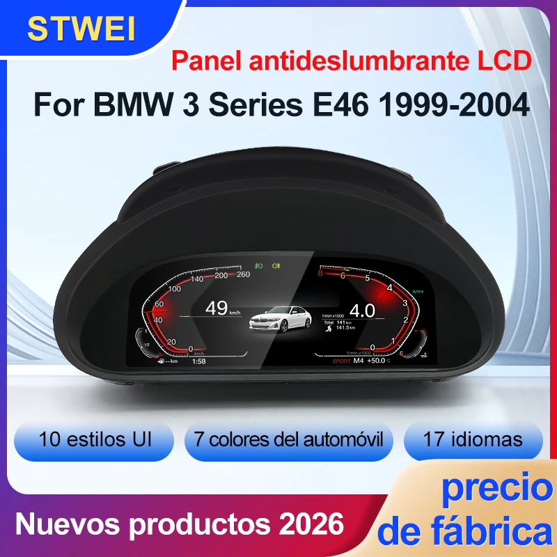 STWEI 2026 nuevo producto precio Facroy tablero de instrumentos LCD Digital para BMW Serie 3 M3 E46 Panel de grupo de instrumentos Cabina