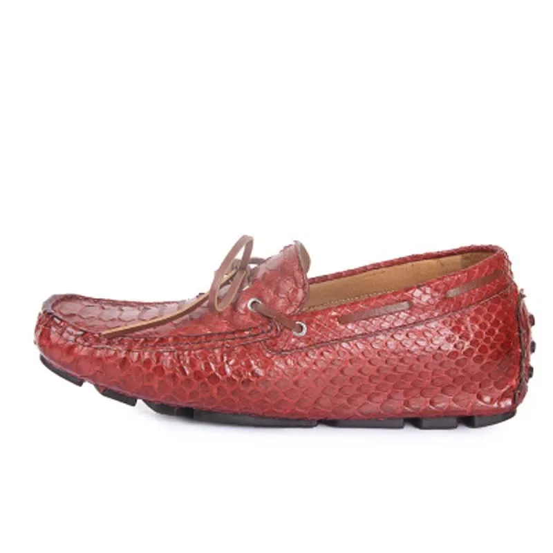 

huhe импортная кожа Python, повседневная мужская обувь, удобная, Pure manual Doug Driving