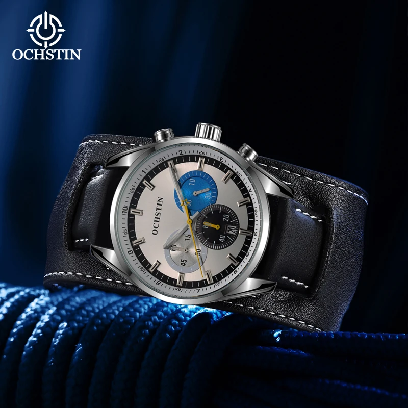 OCHSTIN2023 New Craftsmanship Series Business Leisure Multifunctional Quartz Movement Glow Men's Quartz Watch