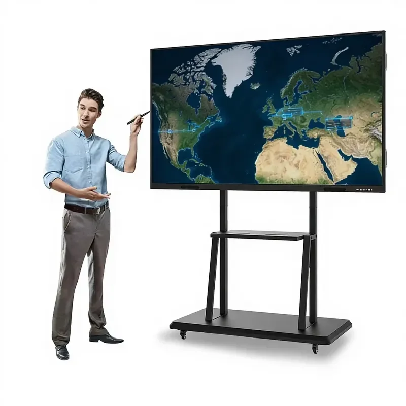 55 Inch 4K Smart Board Interactive Whitard Touch Screen Android Windows LCD Display for School Classroom Office Meeting
