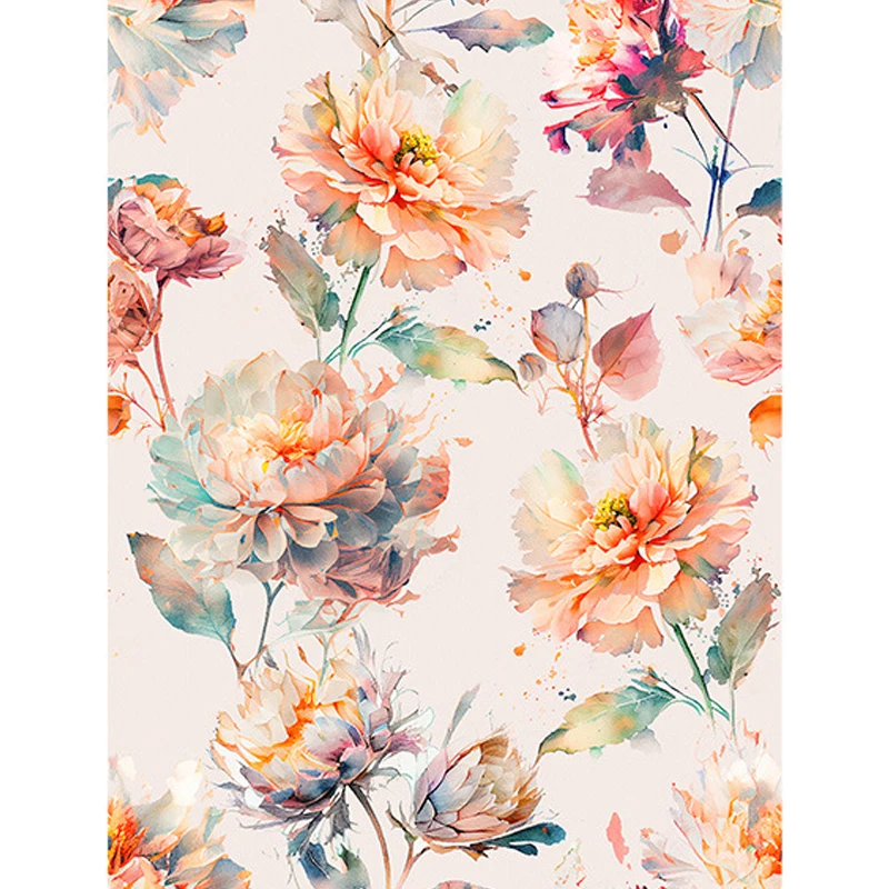 Peel and Stick Floral Wallpaper Removable Peony Vinyl Self Adhesive Mural Contact Paper for Bedroom Bathroom Walls Cabinets