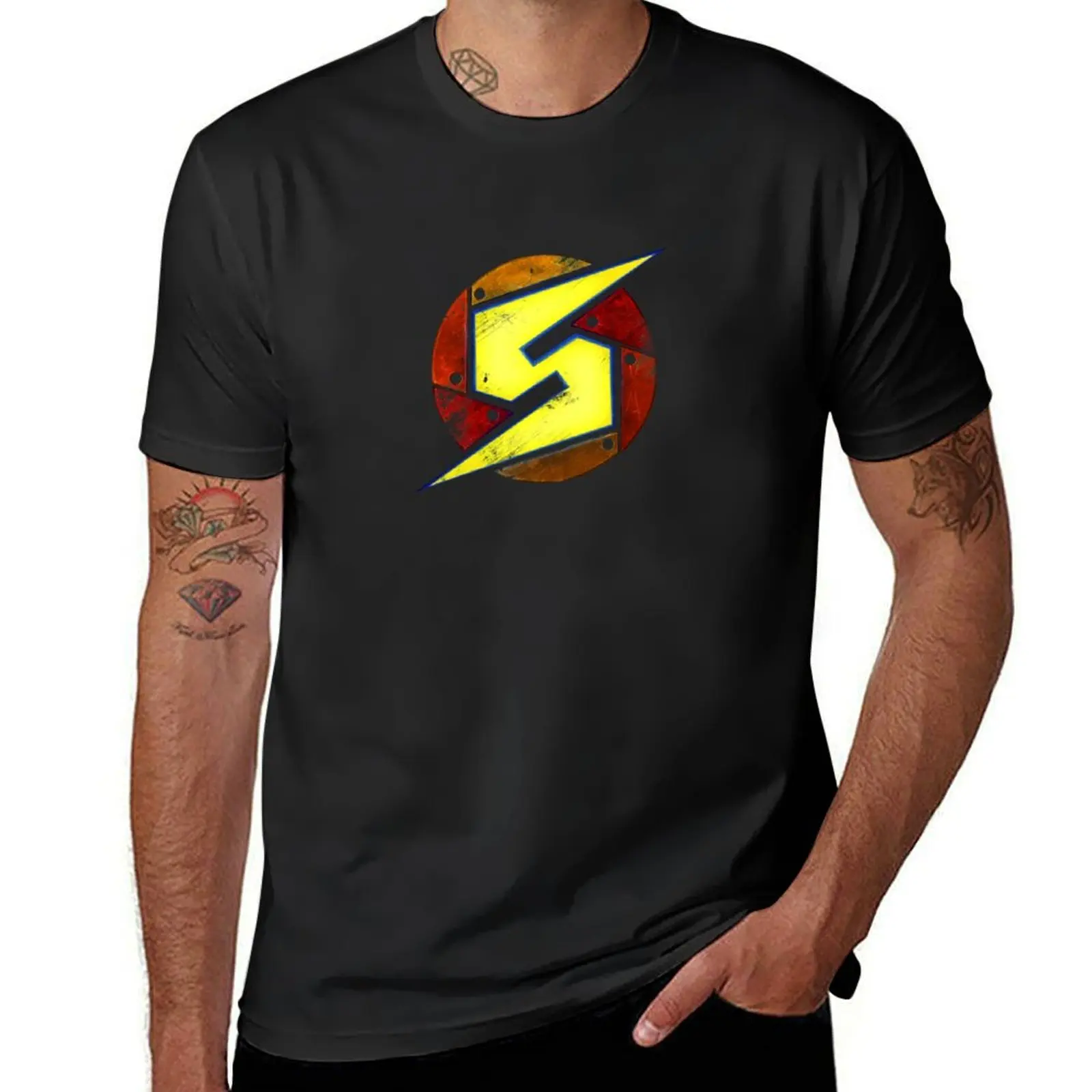 Samus Logo T-Shirt quick-drying anime clothes T-shirt men