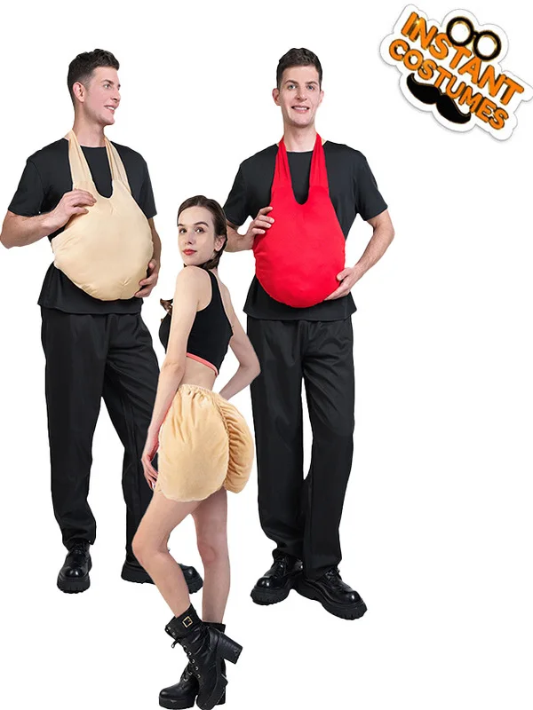 

Halloween Christmas Adult Fake Belly Costume Accessory Stage Performance Outfit Elderly Fake Belly Costume Ladies Fashion