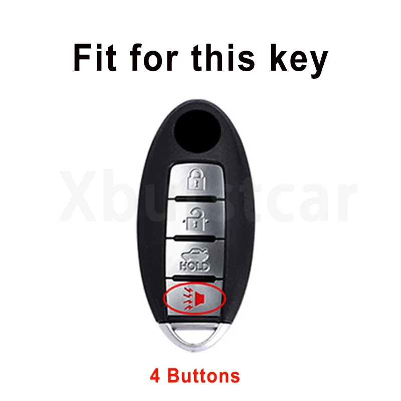 4 Buttons Car Remote Key Case Shell Fob Cover for Nissan March Sentra Qashqai Altima Juke X-Trail Kicks Patrol Murano Pathfinder
