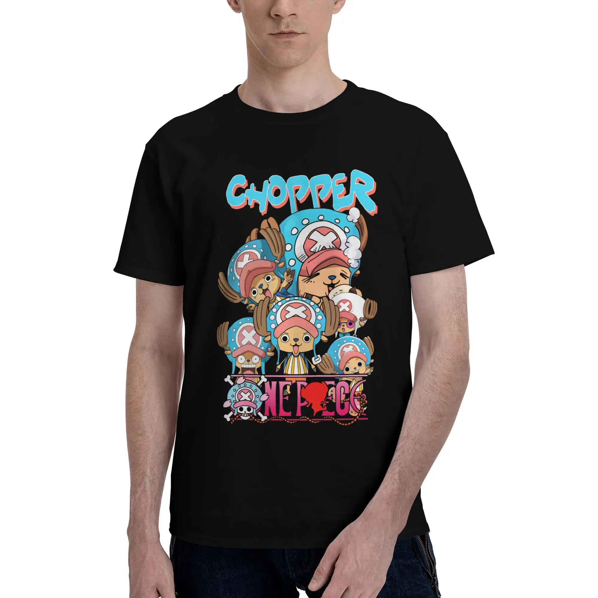 

One P-Pieces Tonys Choppers T-Shirt Fashion Funny Anime Comic Tshirt Short Sleeve Hip Hop T Shirts Cotton Tee Tops Clothing